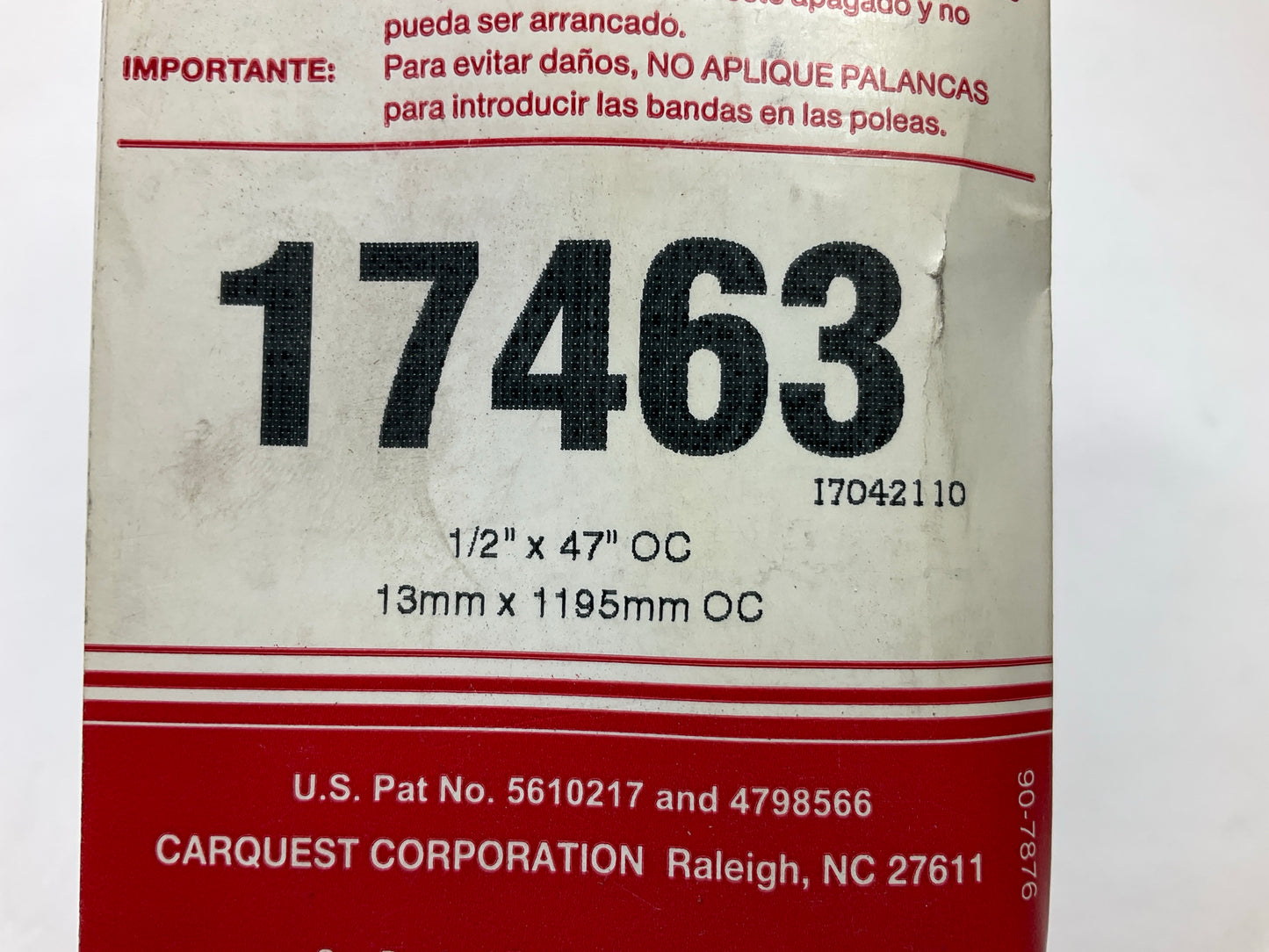 Carquest 17463 Accessory Drive Belt