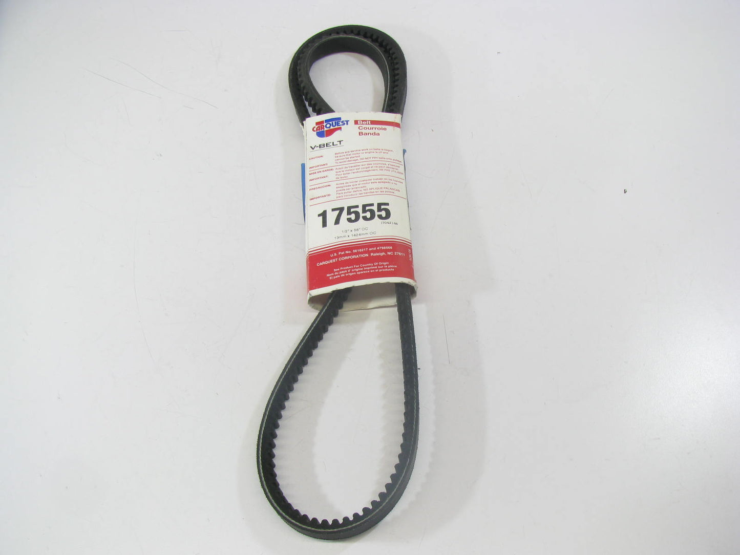 Carquest 17555 Accessory Drive Belt - 1/2'' X 55.50'' - 36 Degree