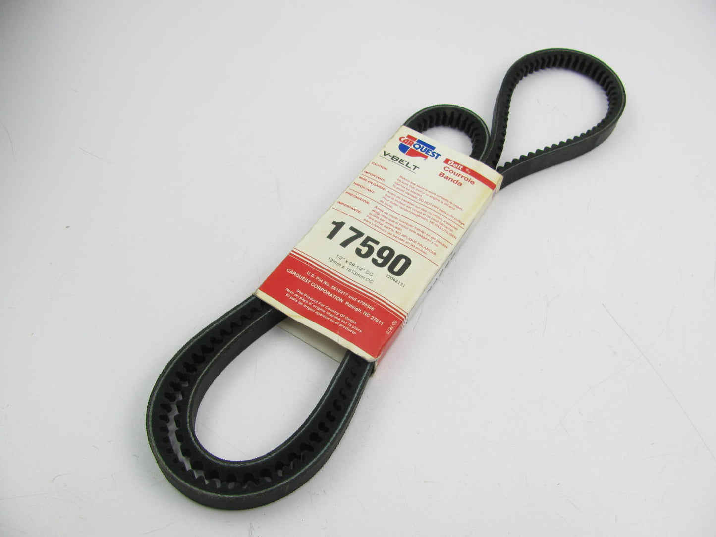 Carquest 17590 Accessory Drive Belt - 0.53'' X 59.00'' - 36 Degree