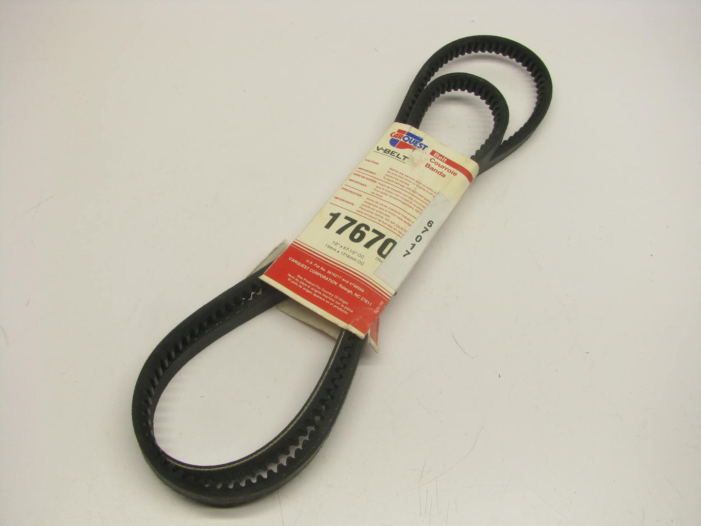 Carquest 17670 Accessory Drive Belt - 0.53'' X 67.00'' - 36 Degree
