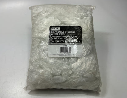 Carquest Steering Wheel Protector Clear Plastic Cover Disposable Pack Of 100