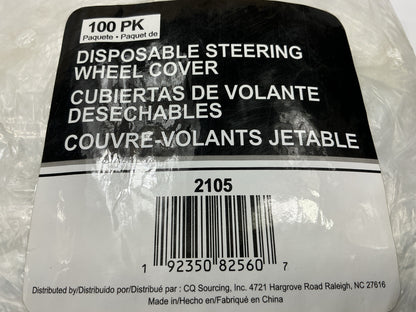 Carquest Steering Wheel Protector Clear Plastic Cover Disposable Pack Of 100