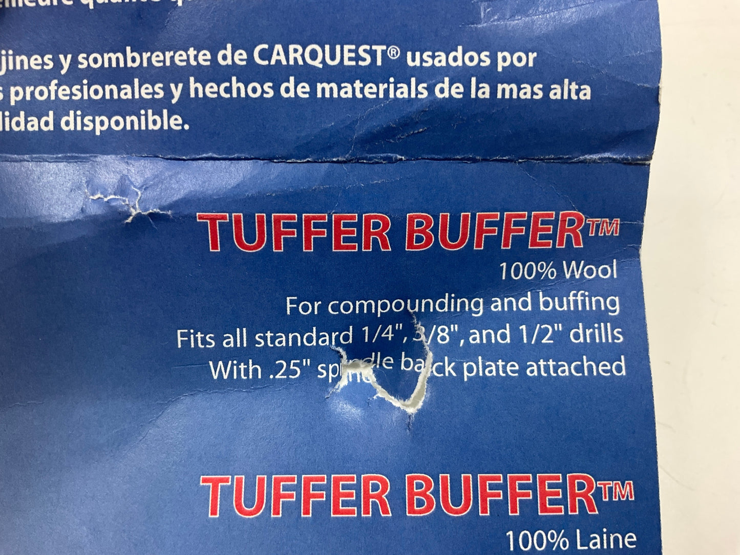Carquest 21170 100% Wool Tuffer Buffer Wheel, 5.5'' Diameter For Drills
