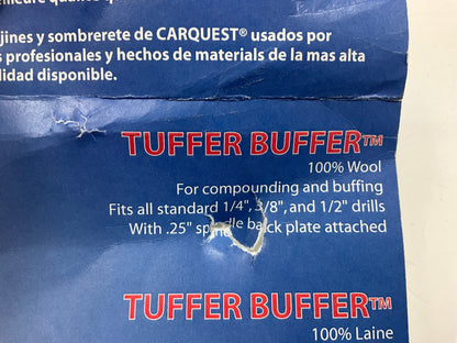 Carquest 21170 100% Wool Tuffer Buffer Wheel, 5.5'' Diameter For Drills