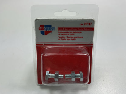 (2) Carquest 22117 Battery Bolts & Nuts For Garden Tractor Batteries