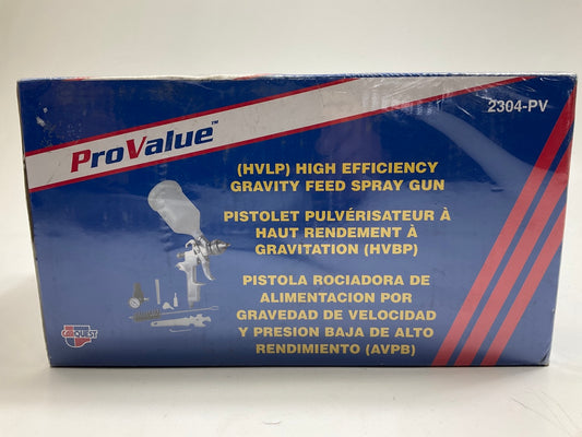 Carquest ProValue 2304-PV HVLP Gravity Feed Paint Spray Gun 1.4mm Nozzle