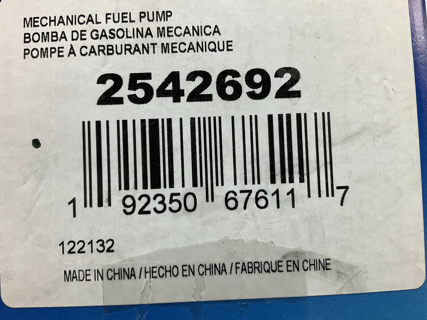 Carquest 2542692 Marine Mechanical Fuel Pump Mercruiser OMC Volvo Penta 2.5L 3.0
