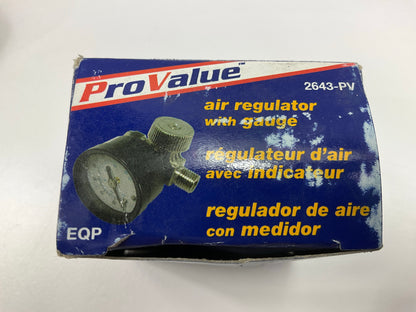 Carquest 2643-PV Air Adjust Valve Regulator W/ Gauge For HVLP Spray Gun