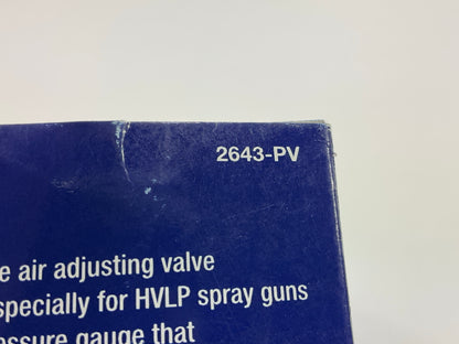 Carquest 2643-PV Air Adjust Valve Regulator W/ Gauge For HVLP Spray Gun