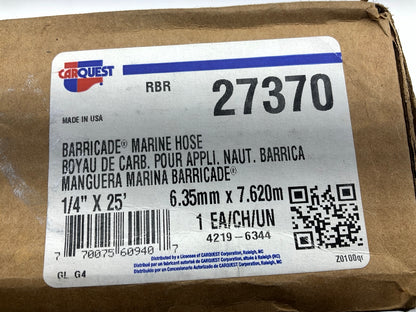 Gates (Carquest Box) 27370 Barricade EPA Marine Fuel Hose 1/4'' X 25 Feet, 35 PSI