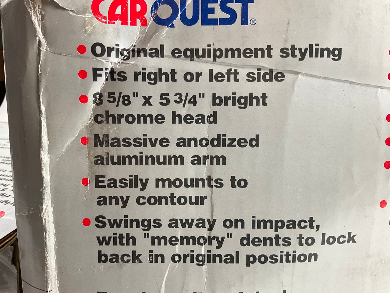 (2) Carquest By Grote 28393-5 Non-Heated Truck & Van Mirror Kits 5'' X 8'' CHROME