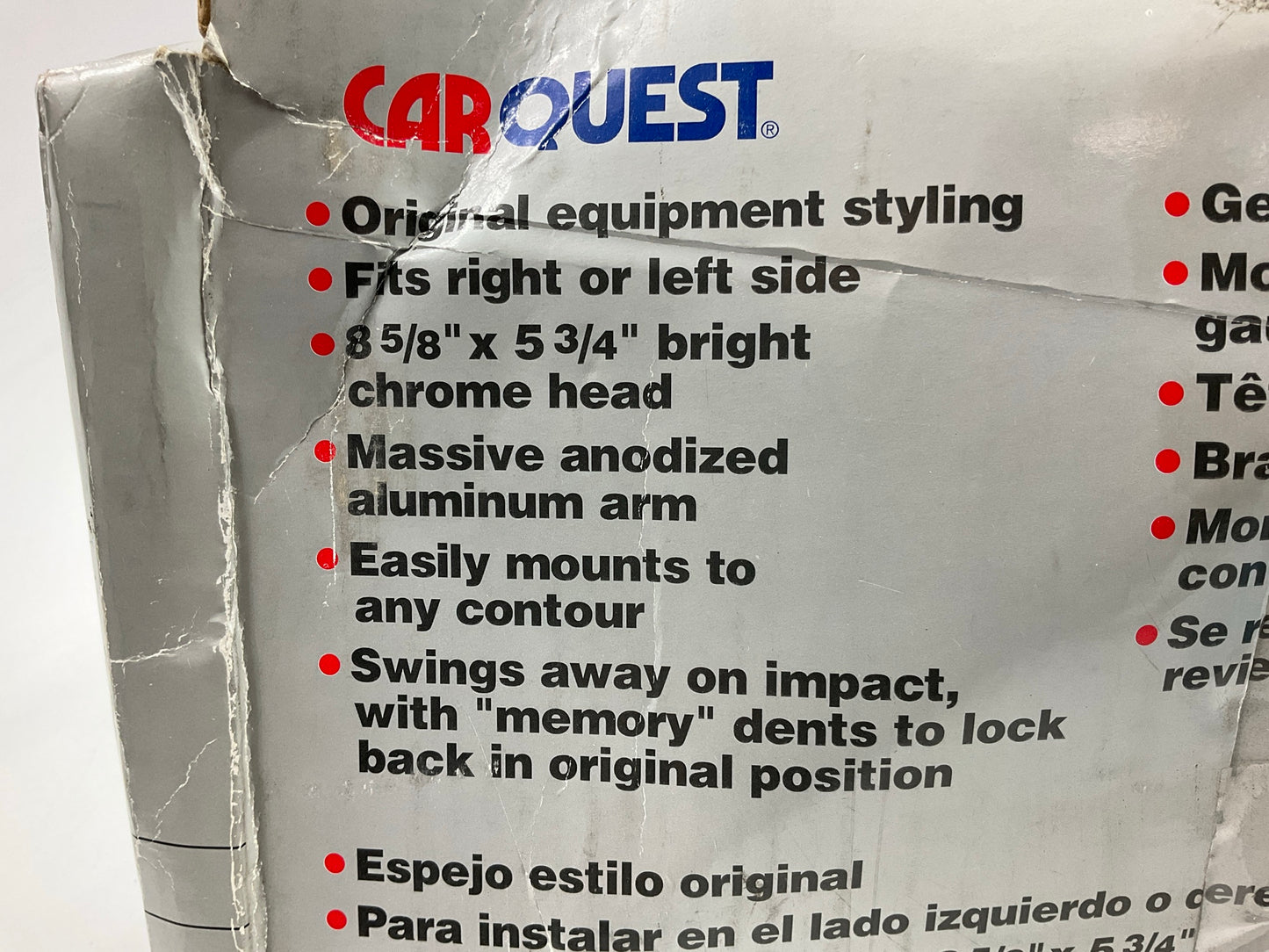 (2) Carquest By Grote 28393-5 Non-Heated Truck And Van Mirror Kit 5'' X 8'' CHROME