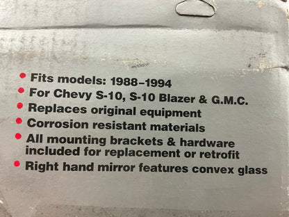 COSMETIC DAMAGE Grote 28413-5 Chevy Blazer GMC S-10 Style LEFT Mirror - CHROME