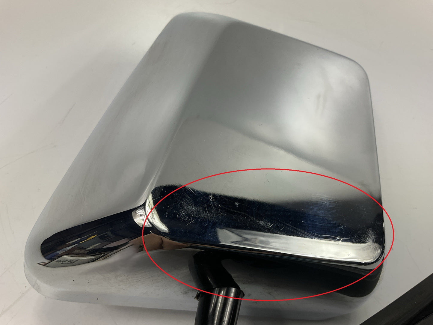 SCRATCHED Grote Universal Chevy Blazer GMC S-10 Style LEFT Side Mirror CHROME
