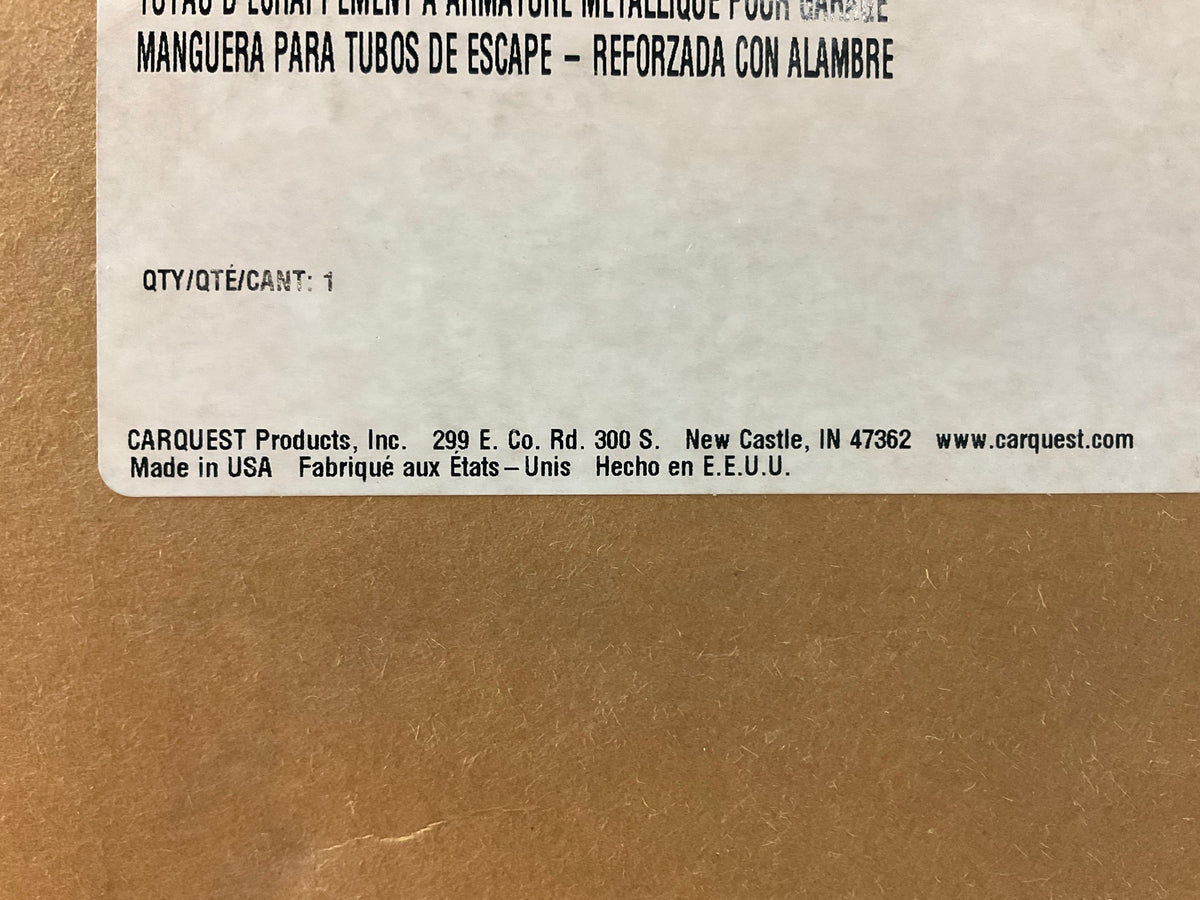 Carquest 30077 4'' ID Garage Exhaust Fume Vent Hose - Wire Reinforced, 10 Feet