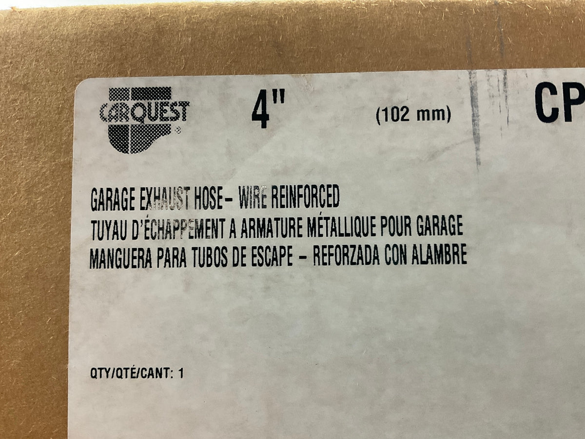 Carquest 30077 4'' ID Garage Exhaust Fume Vent Hose - Wire Reinforced, 10 Feet
