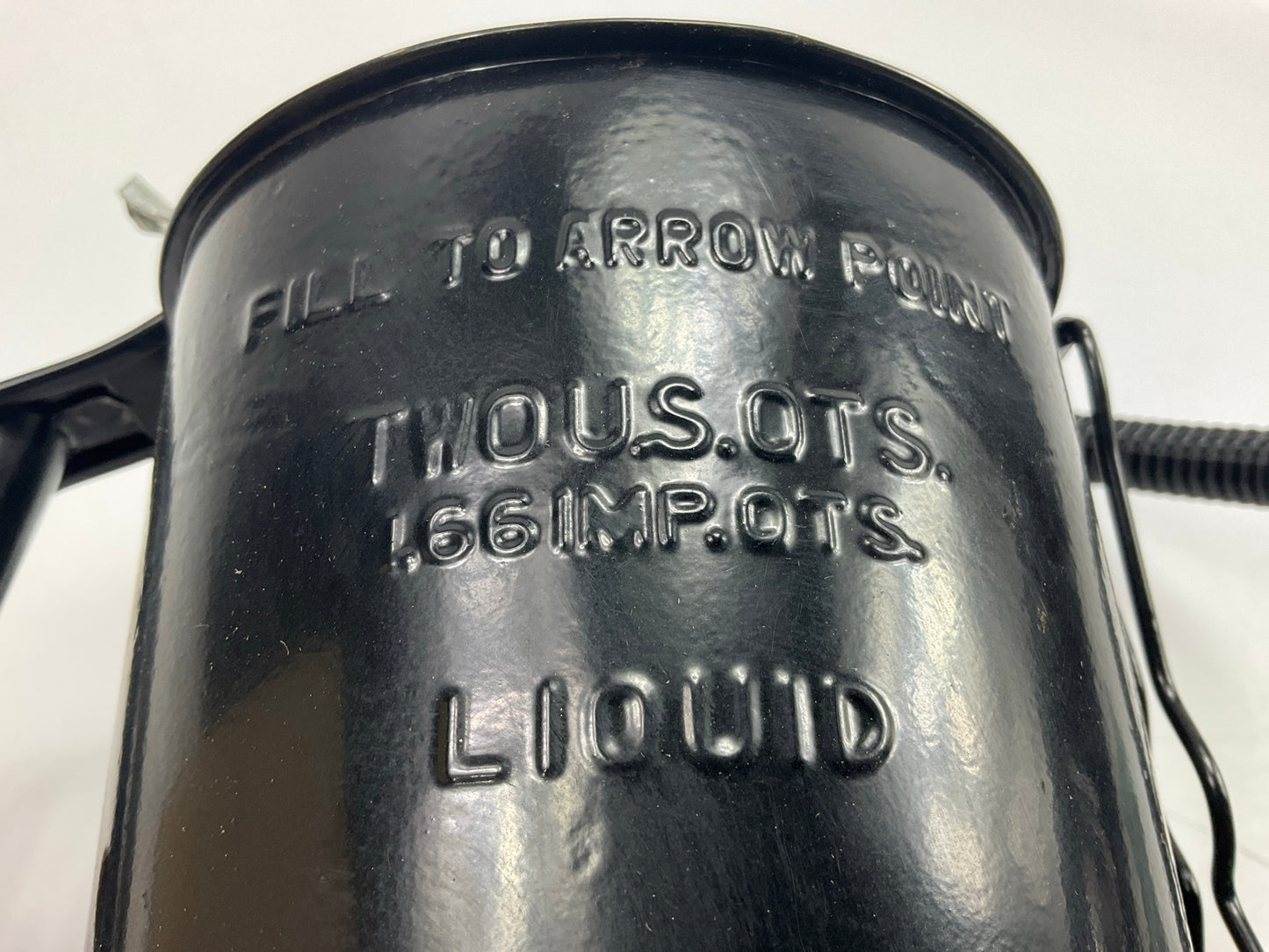 Carquest 30081 2 Quart Steel Measuring Container Can With Pour Spout