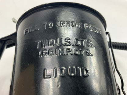 Carquest 30081 2 Quart Steel Measuring Container Can With Pour Spout