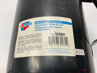 Carquest 30082 Painted Measure Container W/ Flex Spout - 4 Quart
