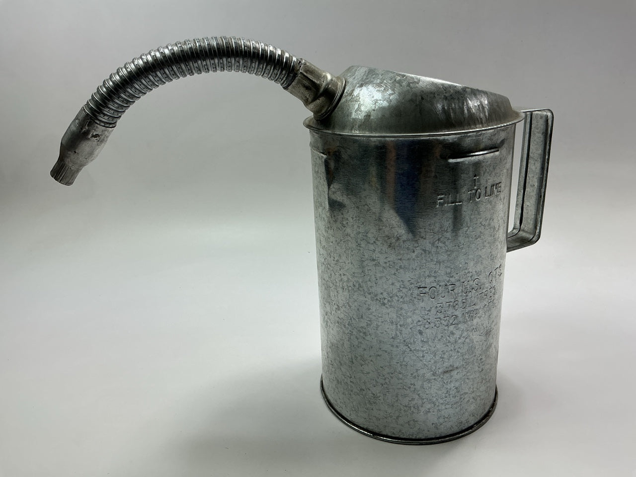 Carquest 30087 4 Quart Flex Spout Galvanized Measure Can