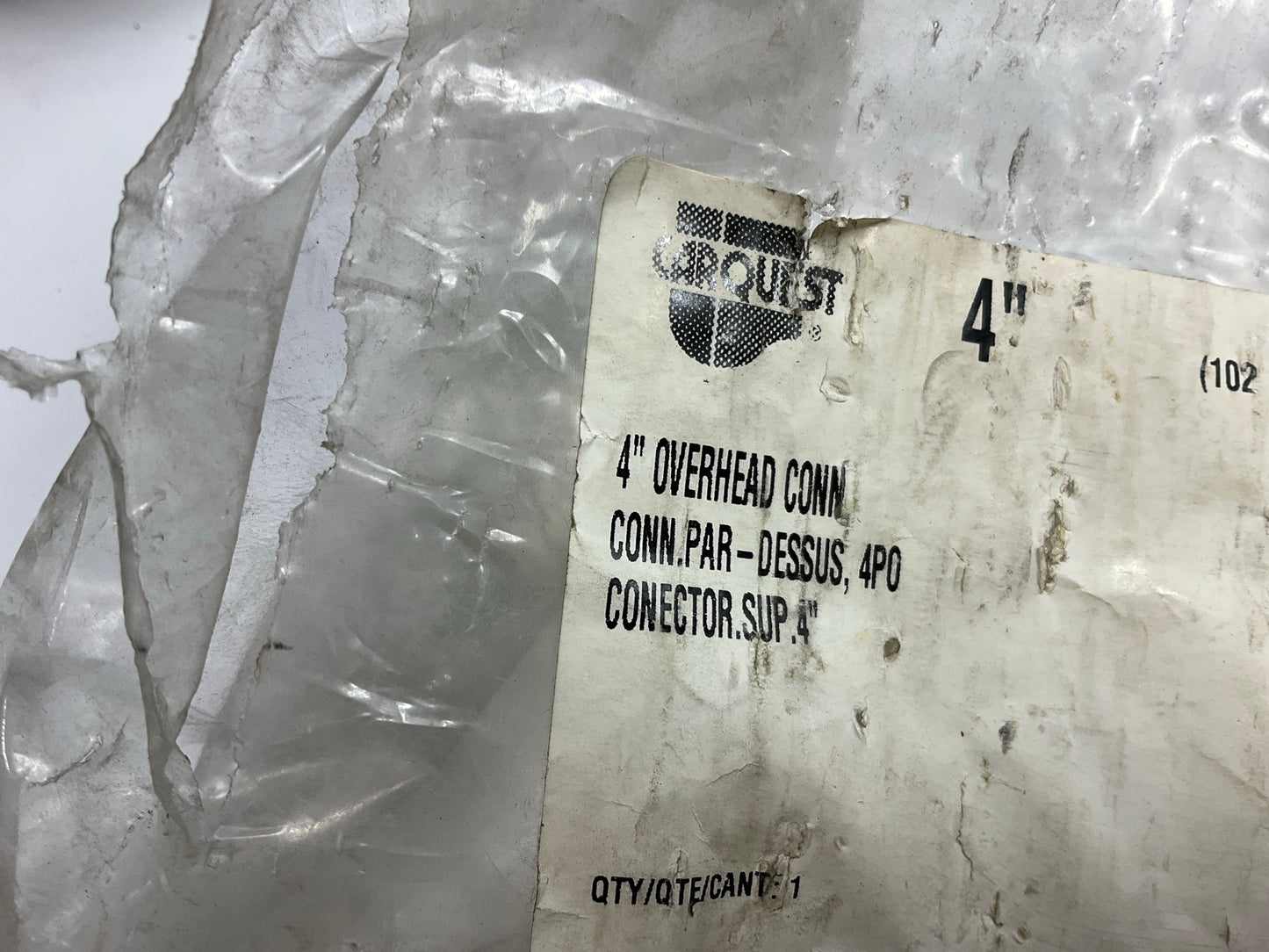 Carquest 30126 OC40 Overhead Duct Hose Connector 4'' Semi Exhaust Hose Extraction