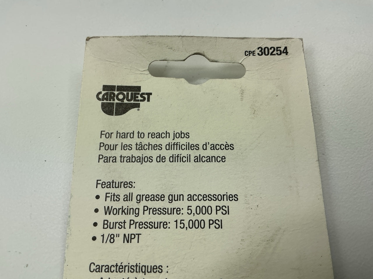 Carquest 30254 12'' Standard Grease Hose 1/8'' NPT