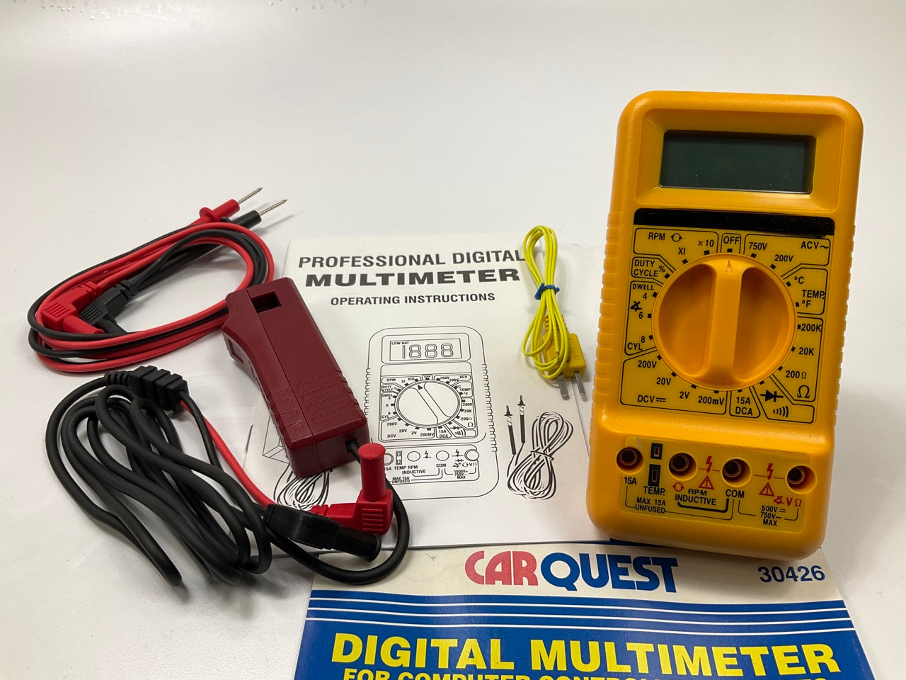 Carquest 30426 Digital MultiTester Multi-meter Tester Tool