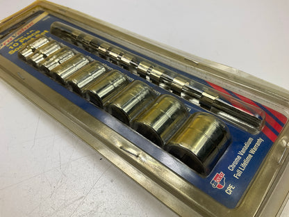 Carquest 30575 10 Piece 3/8'' Drive Metric Shallow Socket Set,  9mm-19mm