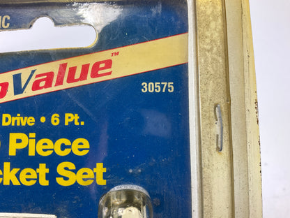 Carquest 30575 10 Piece 3/8'' Drive Metric Shallow Socket Set,  9mm-19mm