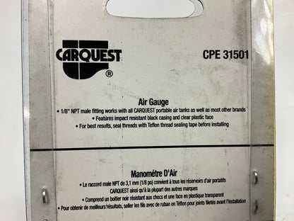 Carquest 31501 0-200 PSI Pressure Gauge (Bottom Mount), 1/8'' NPT Male, 125 MAX