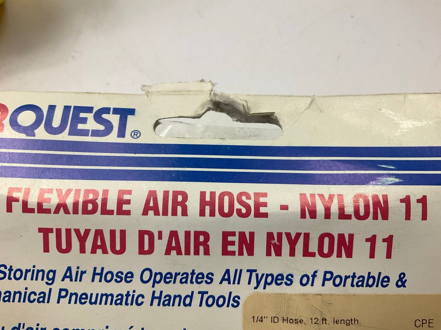 Carquest 31560 12 Feet Flexible Air Hose 1/4'' I.D. 1/4'' Male NPT