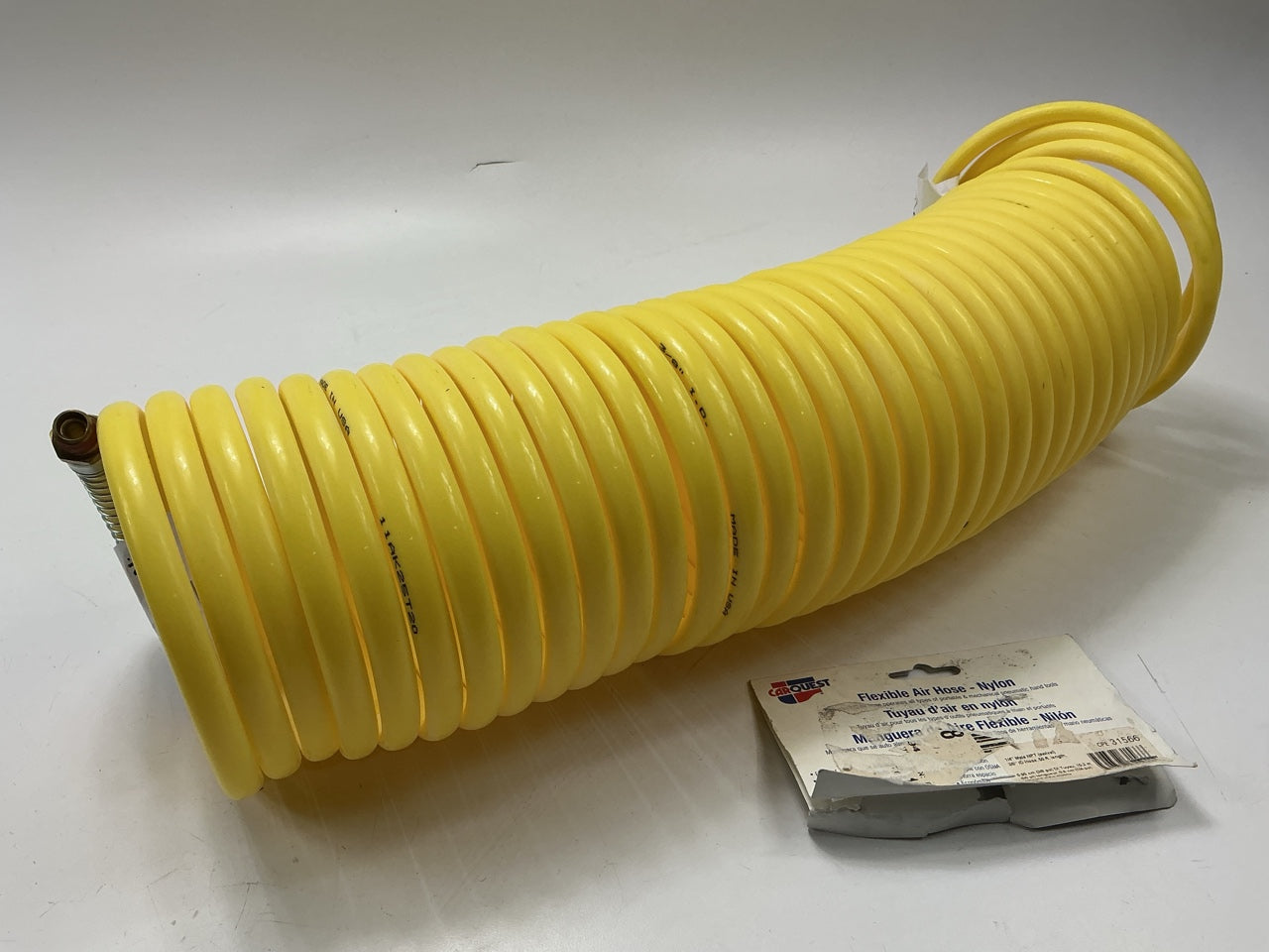 CARQUEST 31566 Nylon Coil Air Hose, 3/8'' X 50', 1/4'' NPT Swivel Fittings