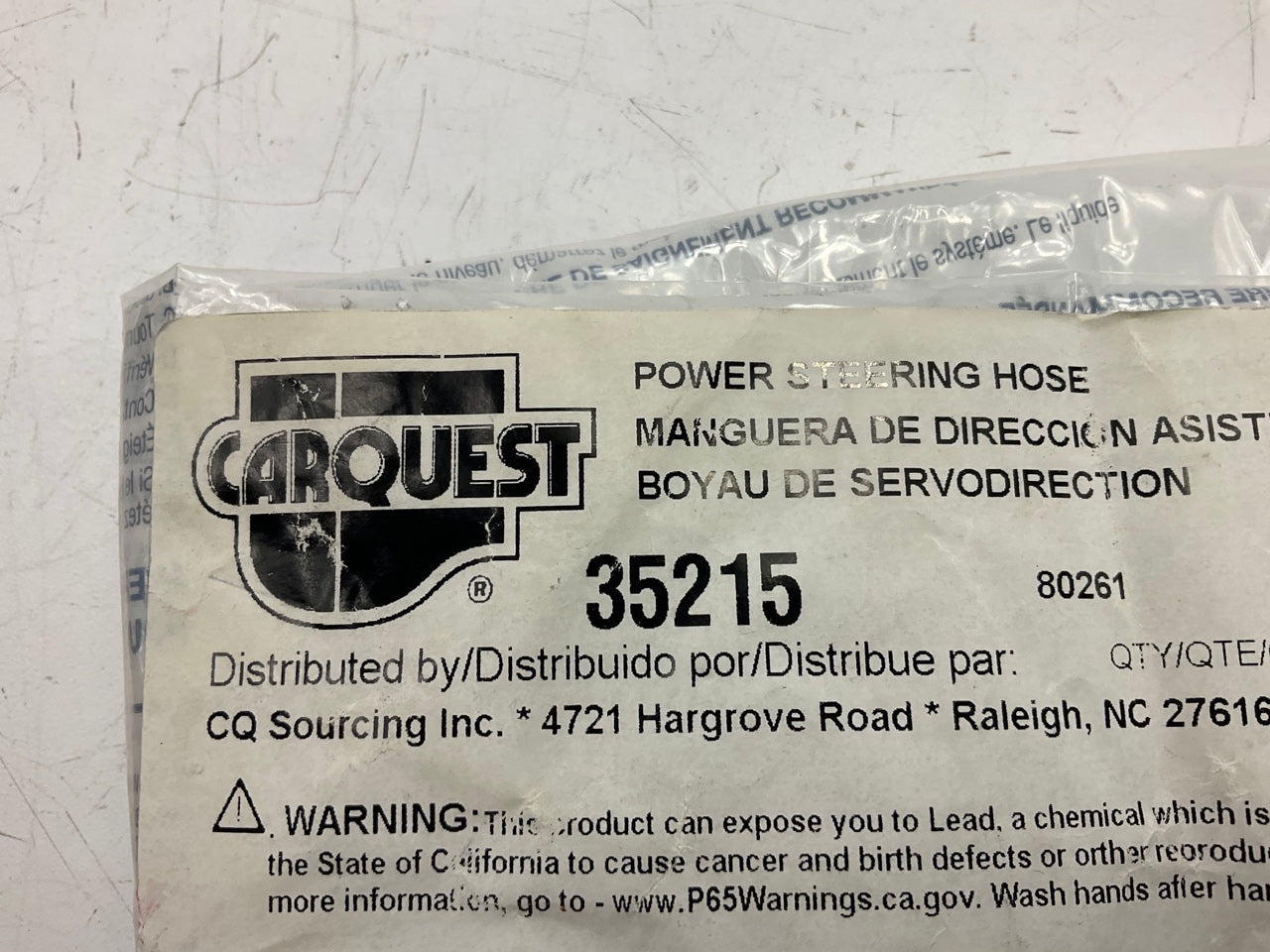 Carquest 35215 Power Steering Return Line Hose Assembly
