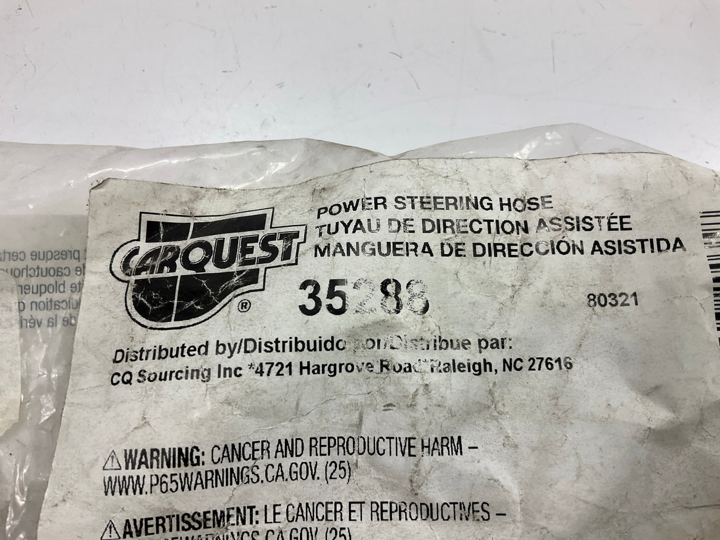 Carquest 35288 Power Steering Pressure Hose For 1999-2001 Ford F-150 4.2L-V6