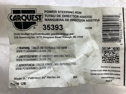 Carquest 35393 Power Steering Pressure Line Hose Assembly