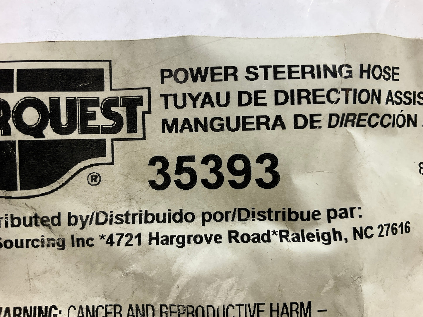 Carquest 35393 Power Steering Pressure Line Hose Assembly
