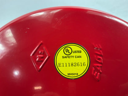 Eagle UI-50 S Type I Steel Red Safety Gas Fuel Can 5-Gallon Capacity Made In USA