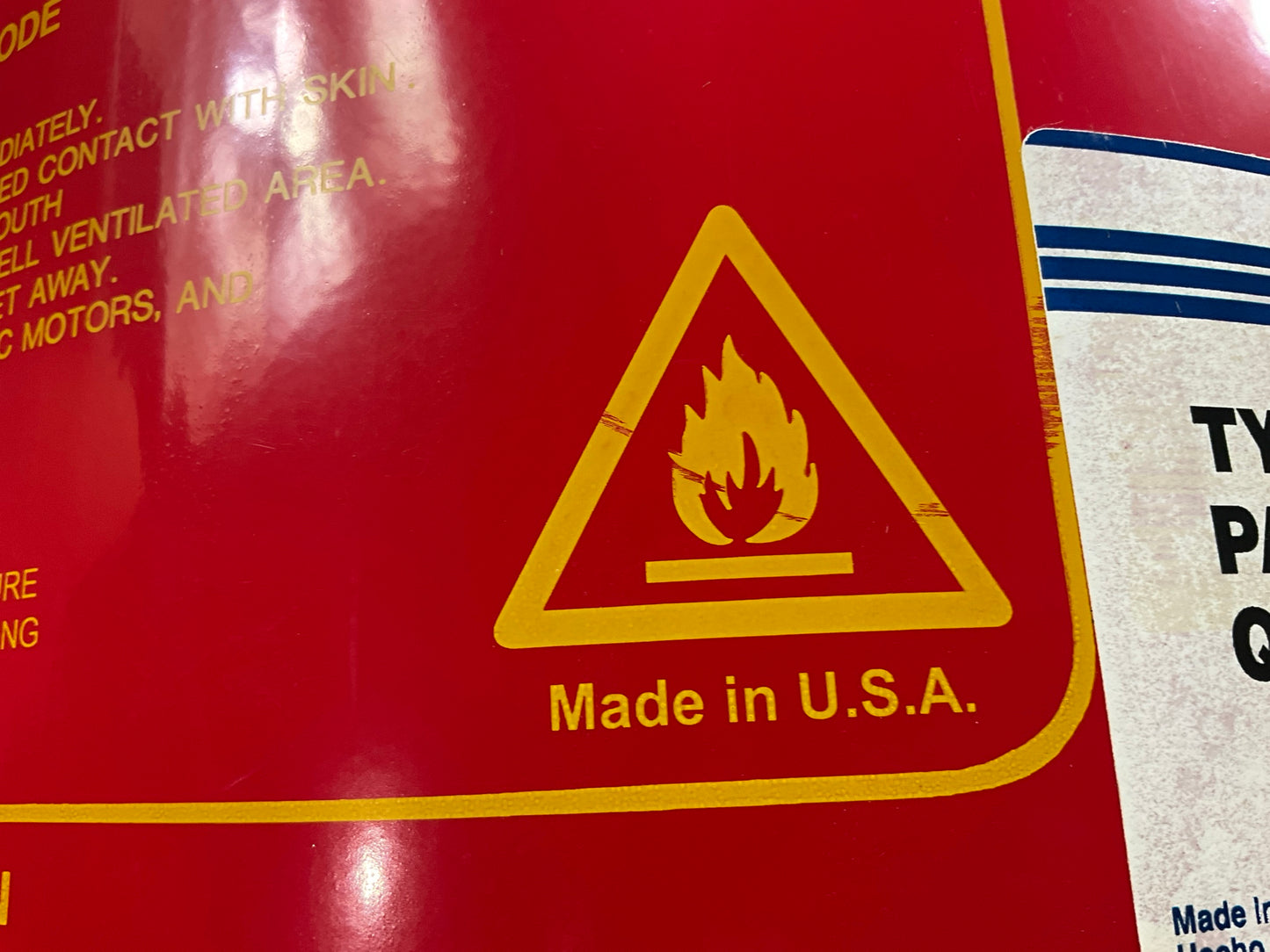 Eagle UI-50 S Type I Steel Red Safety Gas Fuel Can 5-Gallon Capacity Made In USA