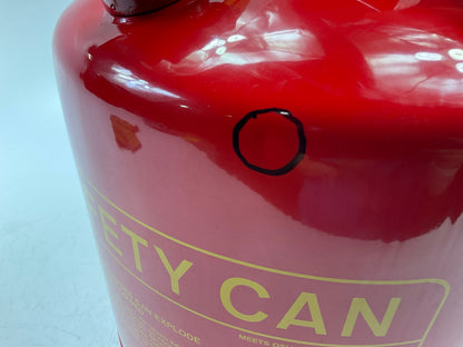 MISSING THE SPOT, DENTED Eagle U2-51-S 5 Gallon Type II Safety Gas Can