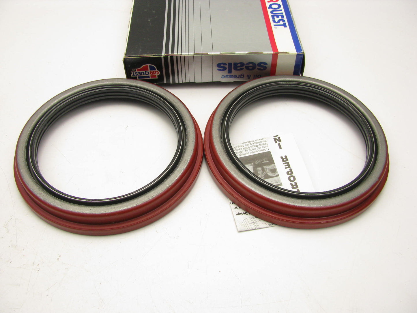 (2) Carquest 370004A Rear Wheel Oil Seals - 6.507'' OD X 4.812'' ID X 1.000