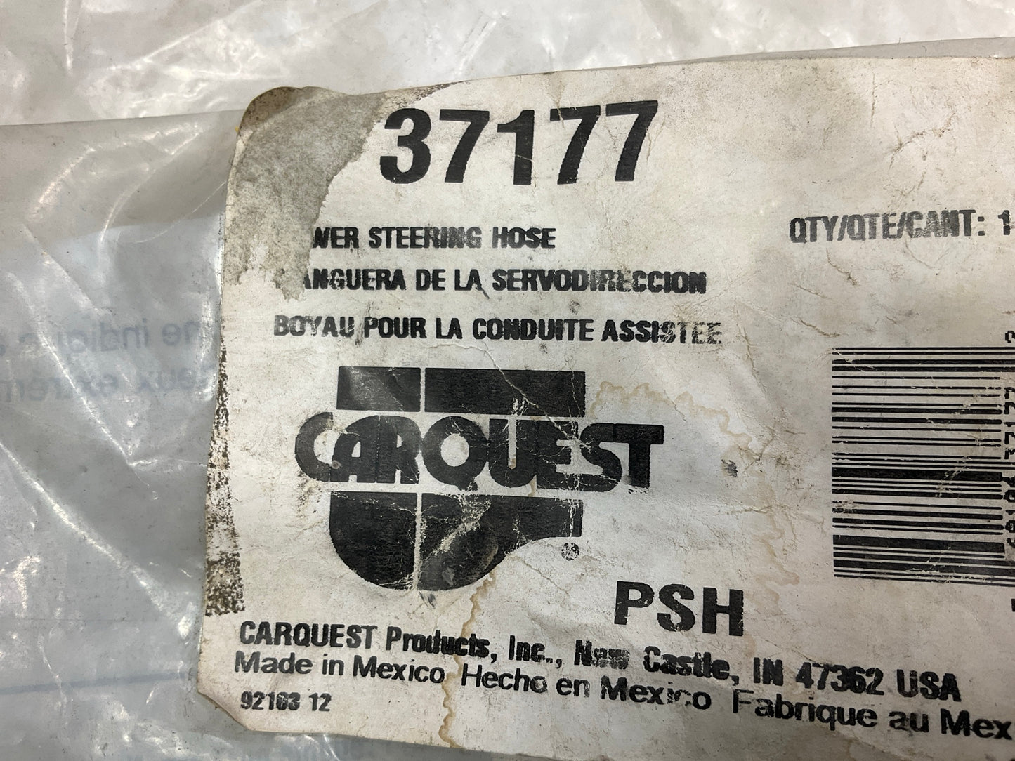 Carquest 37177 Power Steering Pump To Gear Hose For 2005-2006 Ford Focus