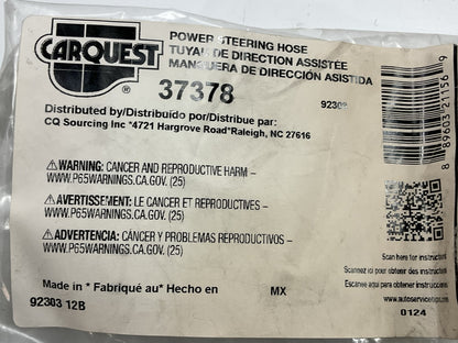 Carquest 37378 Power Steering Pressure Line Hose