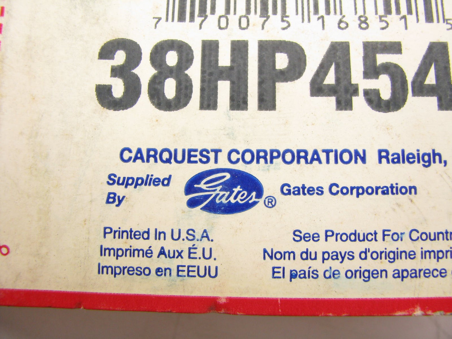 Carquest GATES 38HP4548 Snowmobile Drive Belt - 1-3/8'' X 45-7/8''