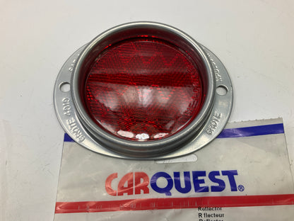 Grote 40192 Red/Silver Steel Two-Hole Mounting Red Trailer Reflector, 3'' Lens