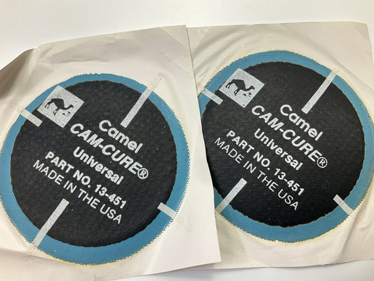 (30) Camel 13-451 Cam-Cure2-1/2'' Tire Repair Patches For Radial & Bias-ply Tire
