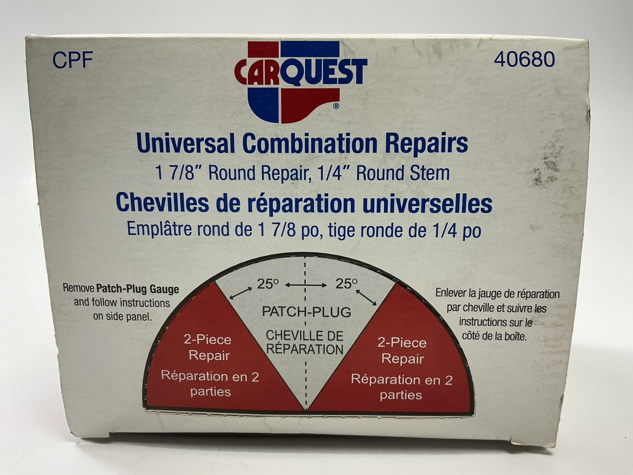 (20) Carquest 40680 Tire Repair Plug Patches 1-7/8'' Round, 1/4'' Stem