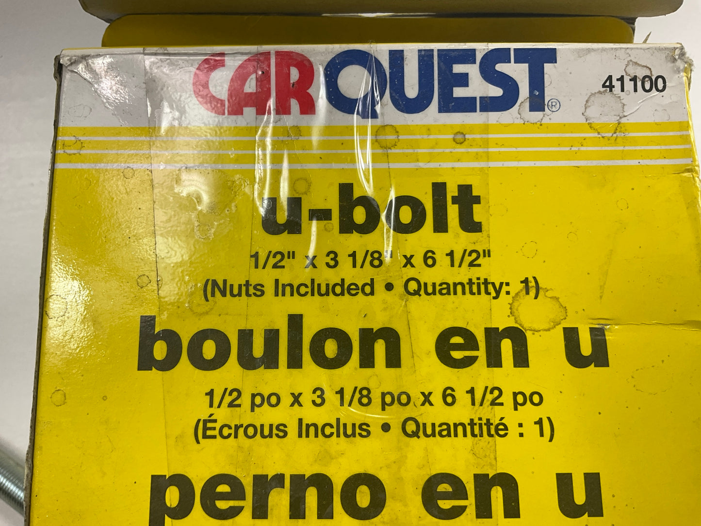 Carquest 41100 U-Bolt - 1/2'' X 3-1/8'' X 5-1/2''