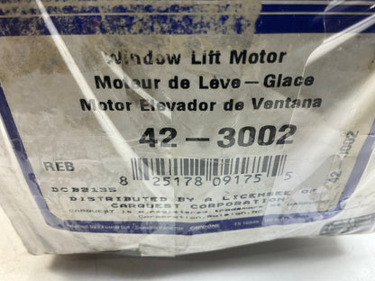 REMAN. Carquest 42-3002 Front Right Passenger Side Power Window Motor