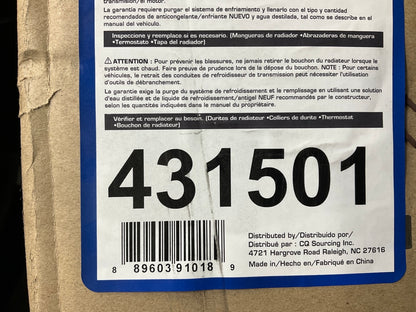 Carquest 431501 Radiator For 2001-2006 Kia Optima, 1999-2005 Sonata