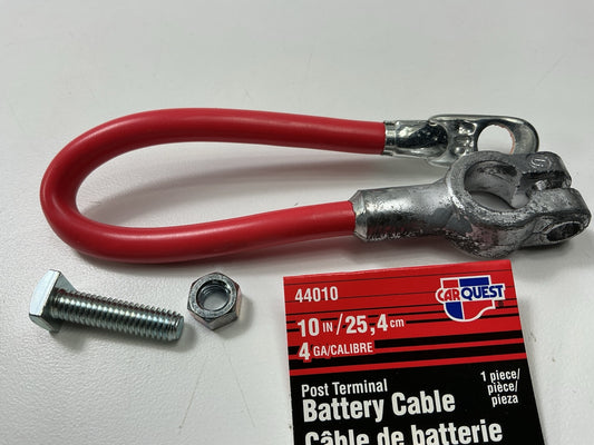 Carquest 44010 Red Top Post Battery Cable, 4 Gauge, 10'' Long